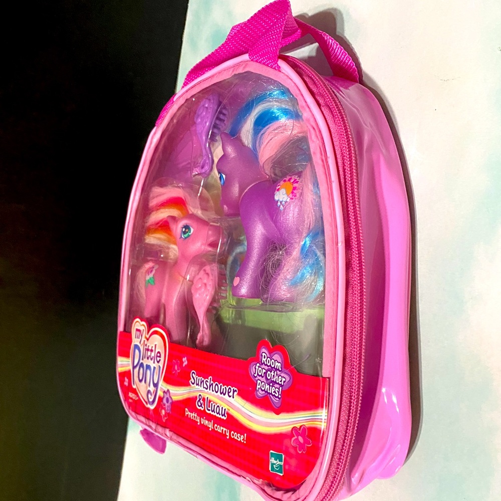 MY LITTLE PONY G3 NWT VTG 2004 SUNSHOWER & LUAU PONIES w/PRETTY VINYL CARRY CASE - Picture 8 of 14